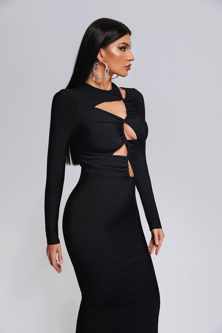 Zambezi Cutout Midi Bandage Dress - sarahselena