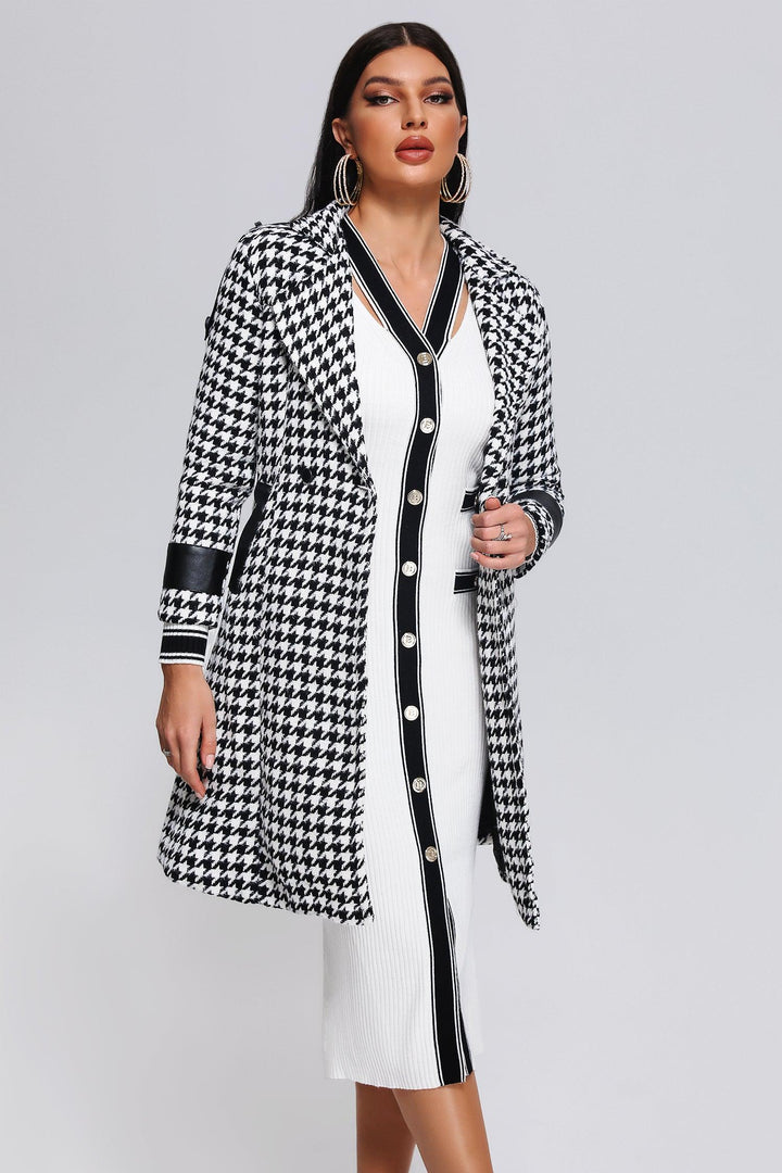 Yuhie Houndstooth Coat - sarahselena