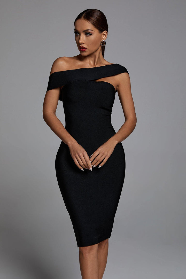 Afare Off Shoulder Cocktail Dress - sarahselena