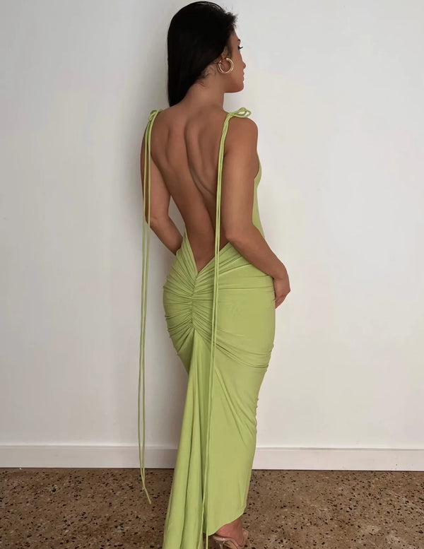 Azari Dress – Lime Green