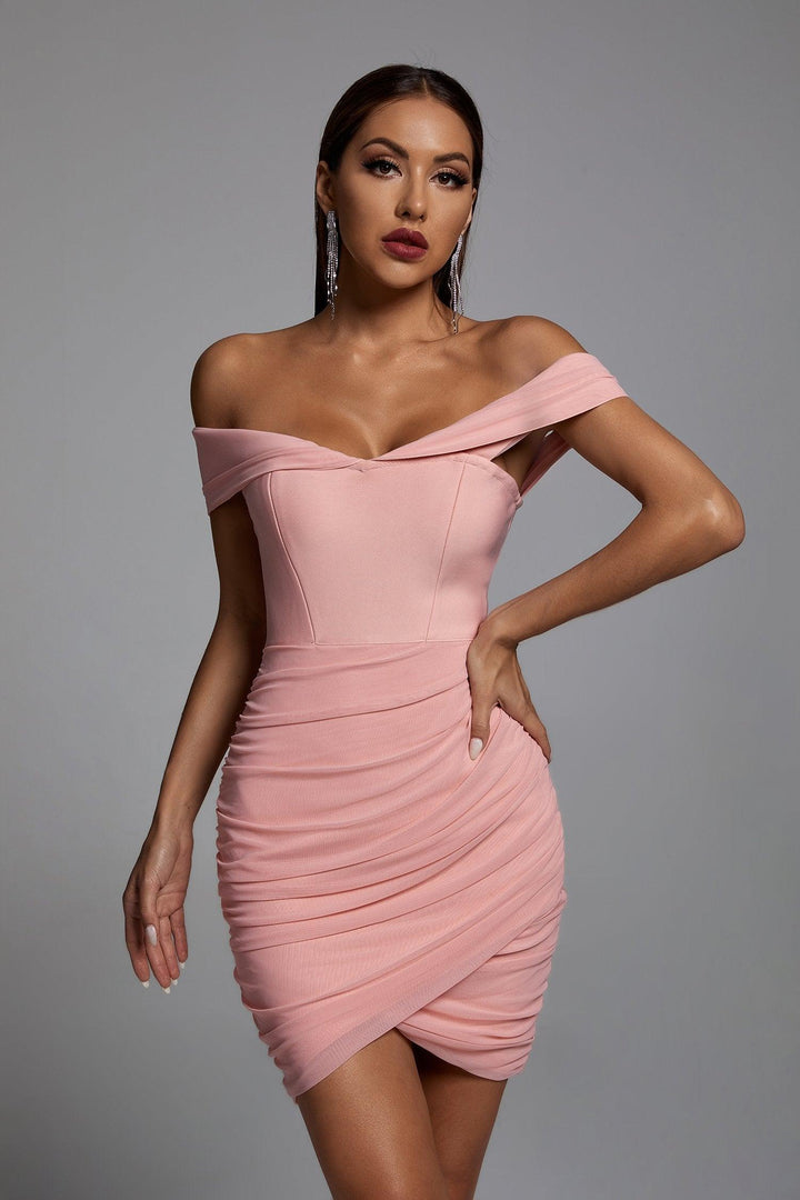 Echo Blush Bandage Dress - sarahselena