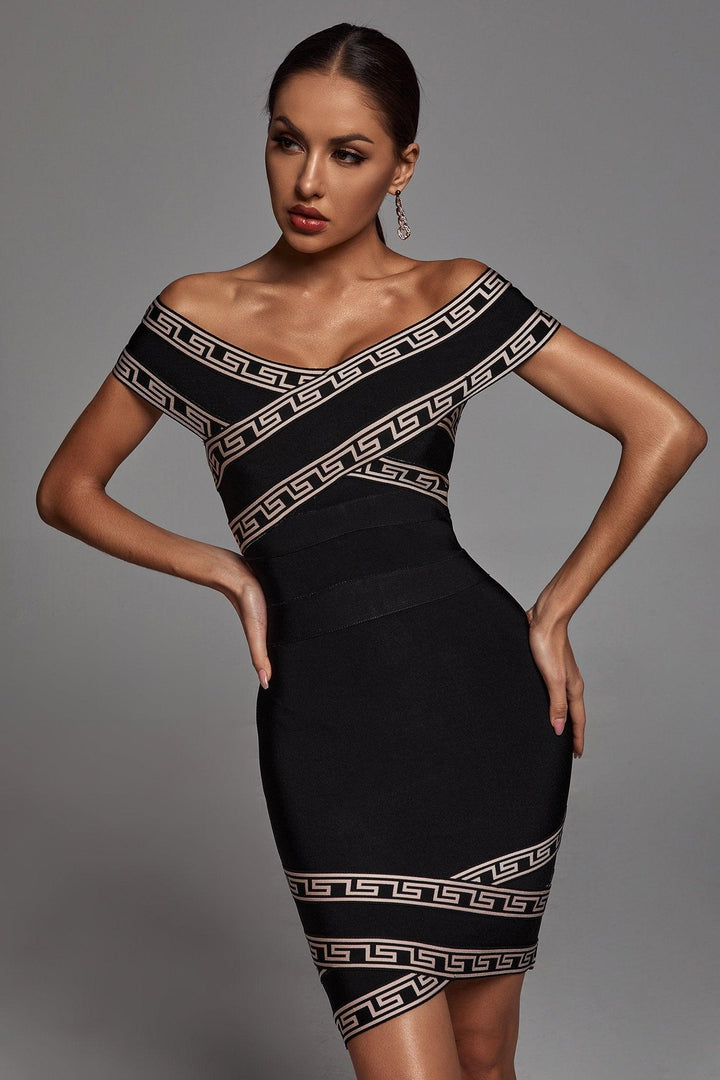 Orianna Off Shoulder Cocktail Dress - sarahselena