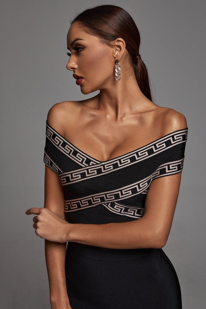 Orianna Off Shoulder Cocktail Dress - sarahselena