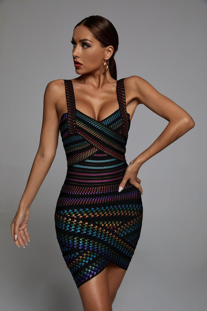 Rainbow Bandage Dress - sarahselena