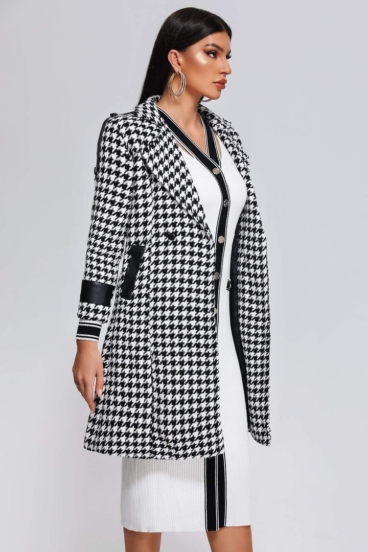 Yuhie Houndstooth Coat - sarahselena