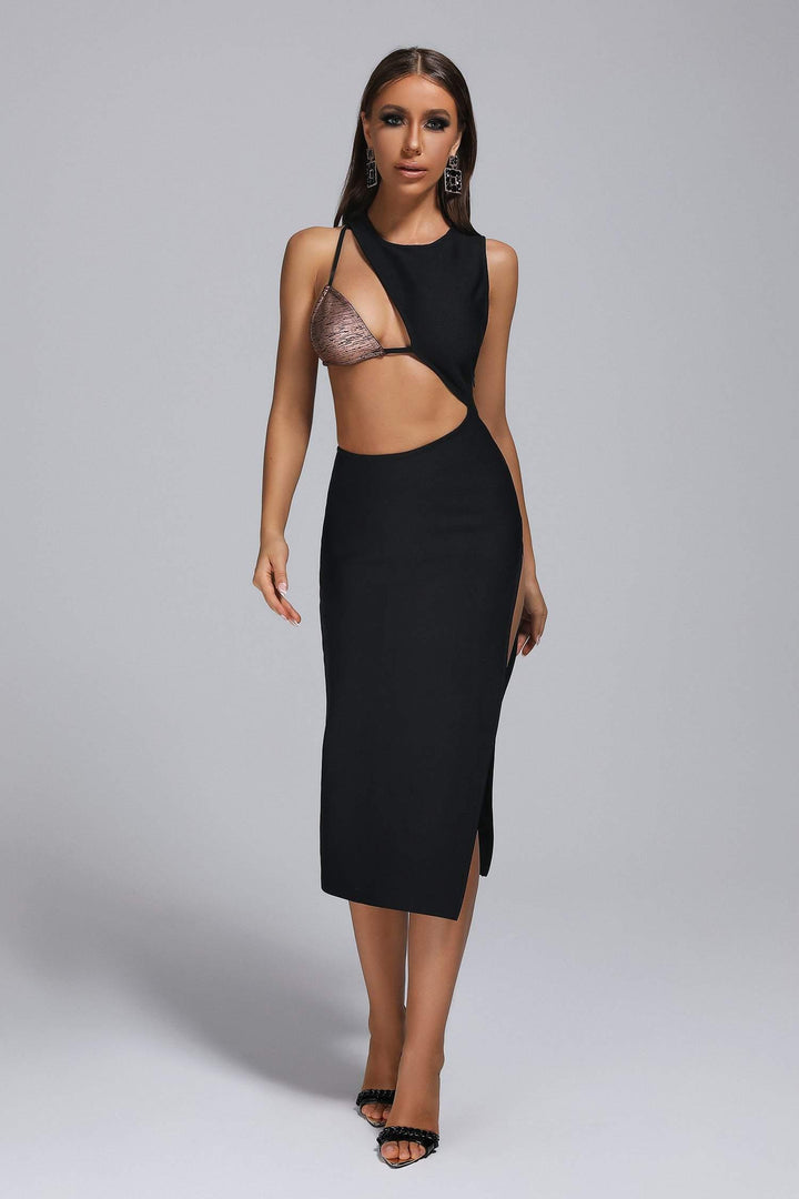 Binan Cutout Midi Bandage Dress - sarahselena