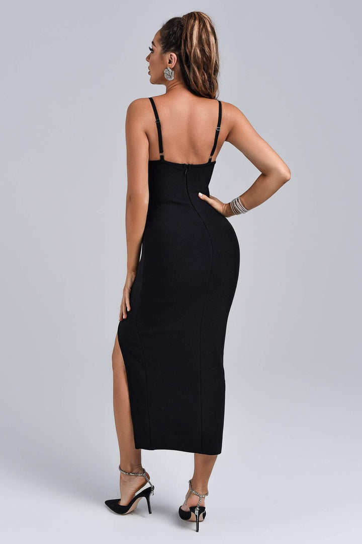 Barbie Diamonate Midi Bandage Dress - sarahselena