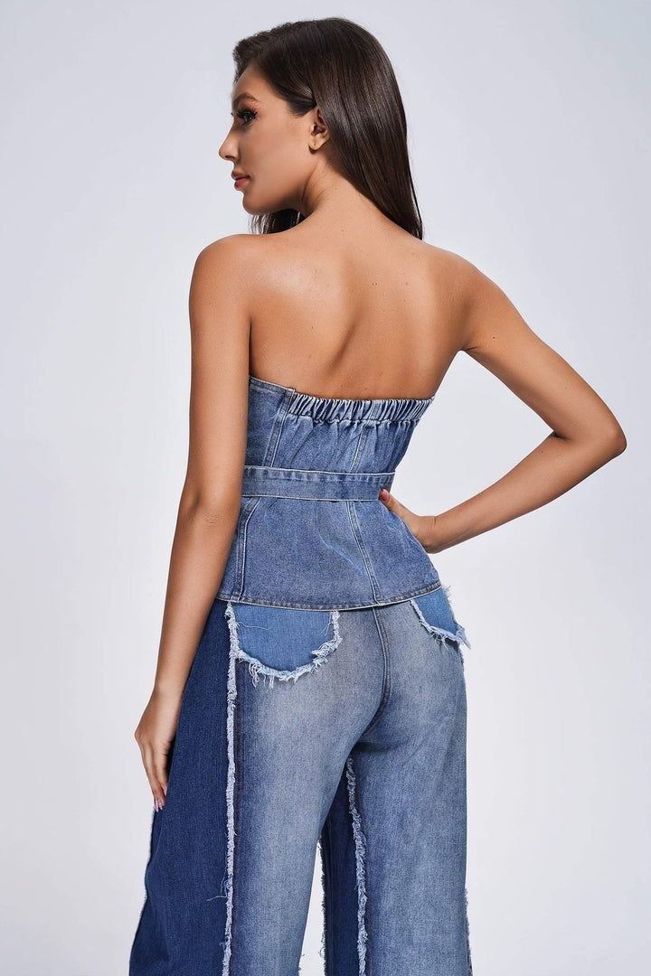 Clover Denim Top - sarahselena