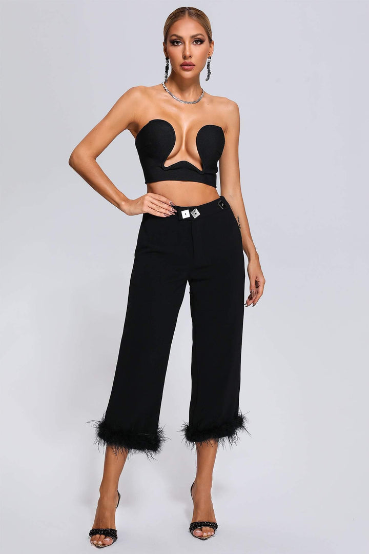 Millie Feather Pants - sarahselena