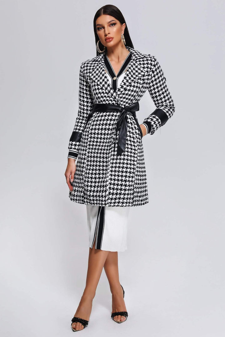 Yuhie Houndstooth Coat - sarahselena